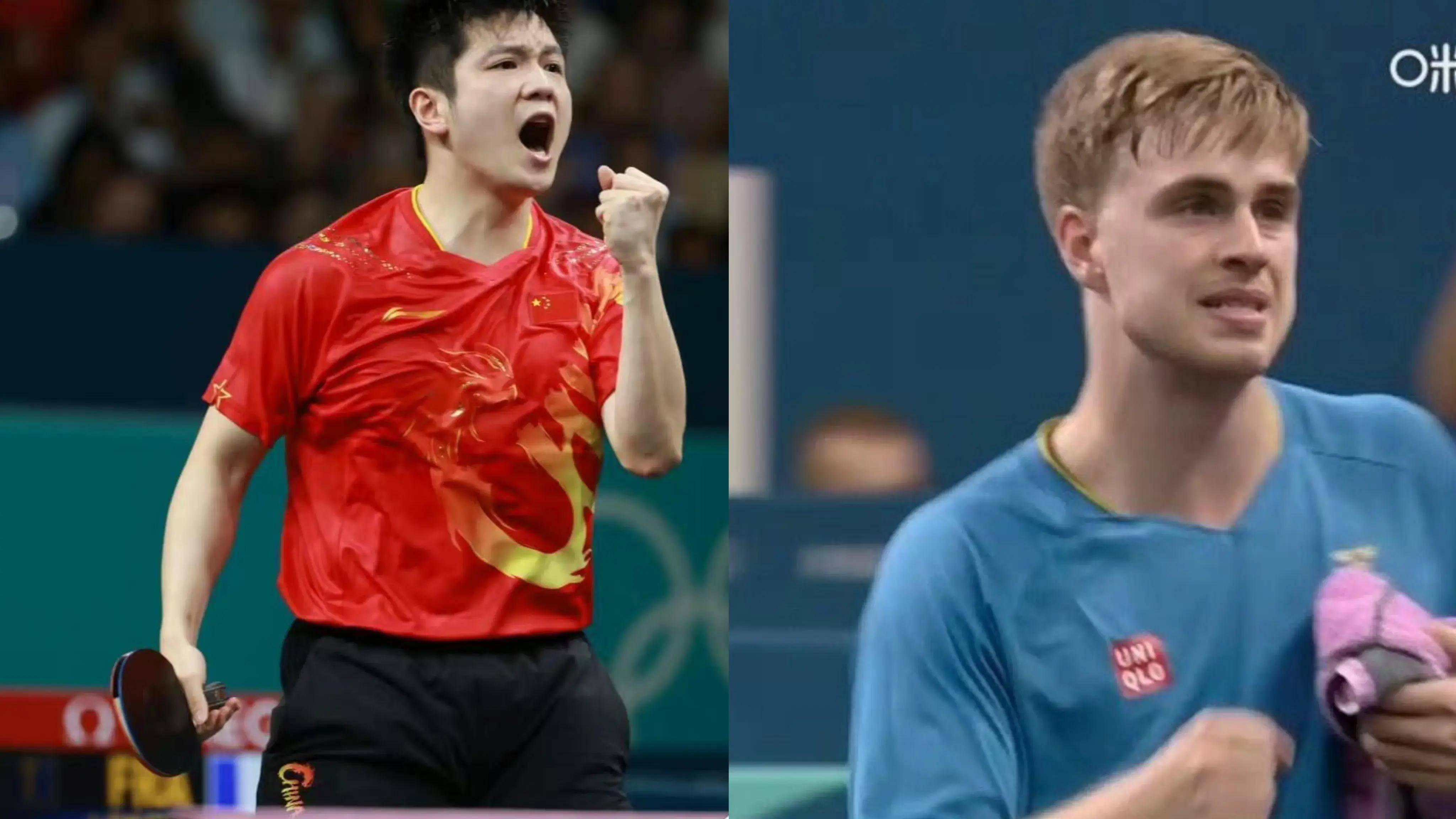 包含英国乒乓球队横扫瑞典乒乓球队，樊振东绝境逆转的词条